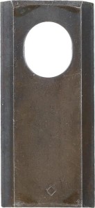 Nożyk kosiarki rotacyjnej lewy/prawy 90x42x4 mm owalny otwór 24.0x20.5 mm pasuje do Kongskilde JF/Stoll 25 szt. 2220101BKR