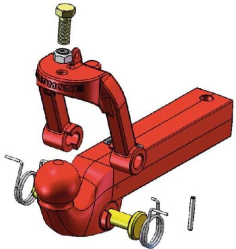 Wkład zaczepu kulowego 80 mm 8005268 - Intertraktor