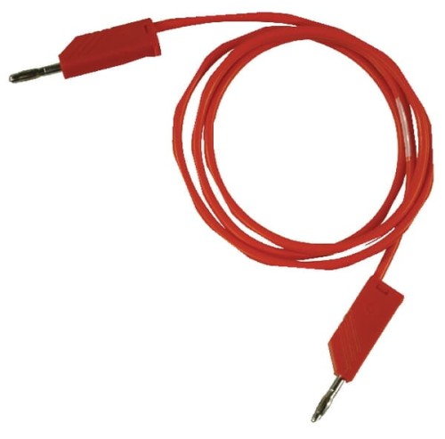 Przewód z 2 wtyczkami czerwony przewód pomiarowy 4 mm 1 m SML100RN - Intertraktor