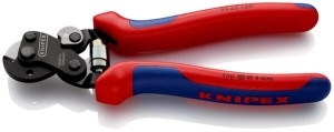 KNIPEX 95 62 160 Nożyce do lin stalowych Przeznaczone także do lin stalowych o dużej wytrzymałości czernione 160 mm TA9562160