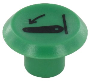 Symbol przełącznika, podnośnika, okrągły, zielony 11346310PN