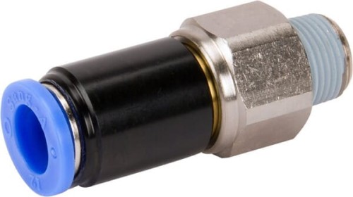 Złącze wtykowe proste, obrotowe, gwint zew. 3/8" 12 mm Kramp SCRMT1238P - Intertraktor