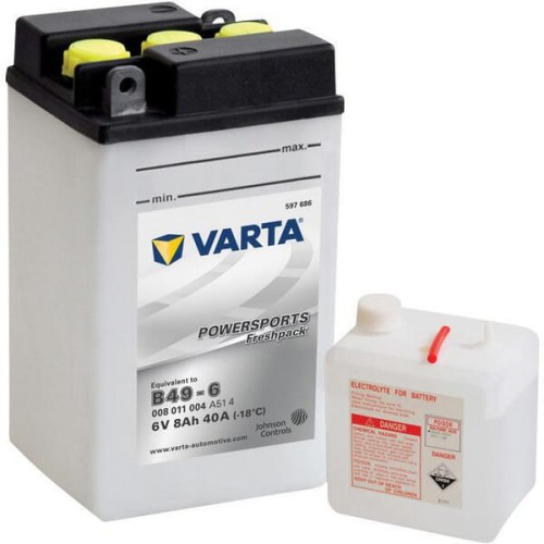 Akumulator 6V 8Ah 40A Powersports Freshpack VARTA 008011004I314PS - Intertraktor