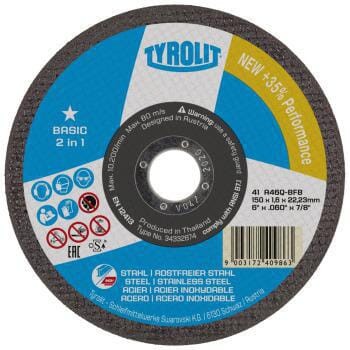 Tarcza tnąca 125x1,6x22,23 F41 A46Q-BFB 34332873 - Intertraktor