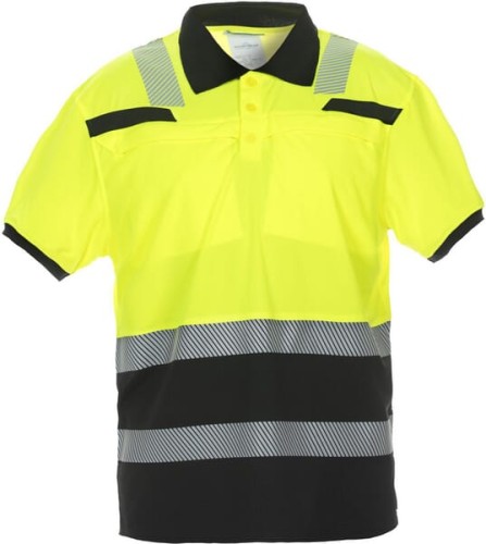 Koszulka polo Thorne z krótkim rękawem Trendy Hi-Vis żółto/czarna, rozmiar 5XL 040445YB5XL - Intertraktor