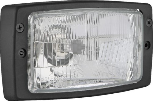 Reflektor przedni halogenowy, prostokątny 12/24V H4 184x102 mm Kramp LA80161 - Intertraktor