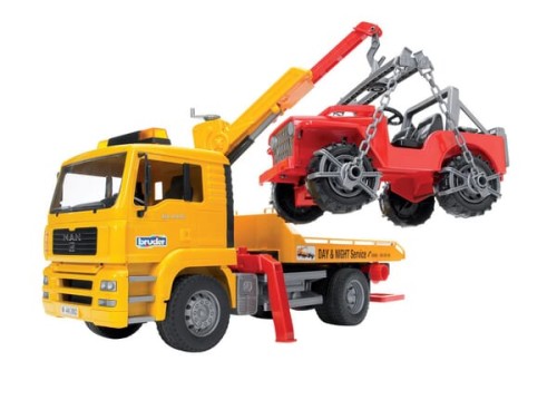 Ciężarówka MAN pomoc drogowa z Jeepem U02750 - Intertraktor