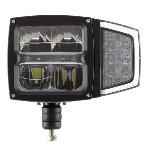 Reflektor przedni LED, 38W prostokątny 12/24V 229x150x80 mm podgrzewany, światła drogowe i mijania Kramp LA80043 - Intertraktor