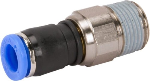 Złącze wtykowe proste, obrotowe, gwint zew. 3/8" 8 mm Kramp SCRMT838P - Intertraktor