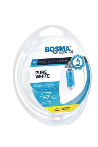 Komplet żarówek H7 Pure White, 12 V, 55W, PX26D 1406125526P1 - Intertraktor