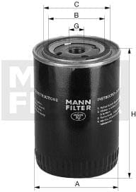 Filtr hydrauliczny W10009 - Intertraktor