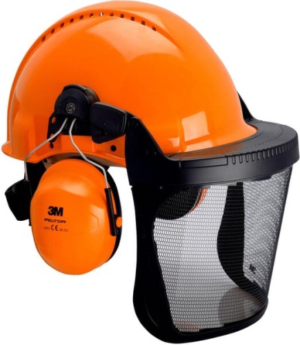 Kask ochronny G3000M, kpl. pomarańczowy 3M 3MO315B - Intertraktor