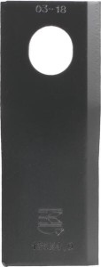Nożyk kosiarki rotacyjnej lewy 126x47x4 mm owalny otwór 23.0x20.5 mm pasuje do Taarup 25 szt. KT56110900KR