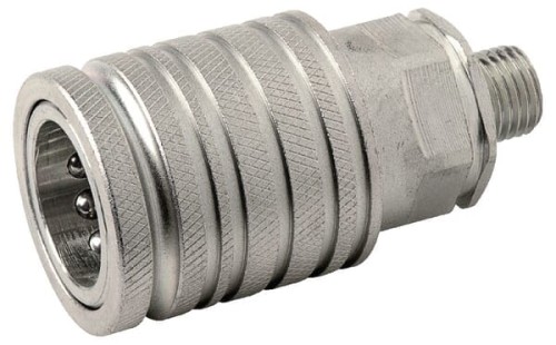 Szybkozłącze gniazdo QCPF-L 1/2" gwint zewnętrzny M14x1.5 QCPF12L14 - Intertraktor