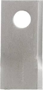 Nożyk kosiarki rotacyjnej prawy 100x48x3 mm otwór Ø 19 mm okrągły pasuje do Pöttinger/Niemeyer 25 szt. 570414KR