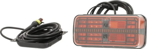 Lampa tylna zespolona LED prostokątna, 12V (zintegrowany opornik) Kramp LA40070 - Intertraktor