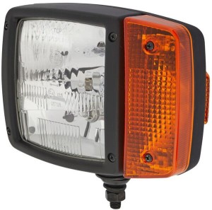 Reflektor halogenowy, lewy prostokątny 12V przykręcany z wtyczką AMP Hella 1SA996120011