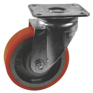 Koło skrętne PU Ø 250x50 mm podstawa montażowa: 200x160 mm nośność 1200 kg Ro-Carr WH700250