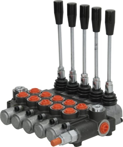 Rozdzielacz hydrauliczny MBV5, 5 sekcyjny A1A1A1A1A1(G3/8)KZ1 gopart MBV55001GP - Intertraktor
