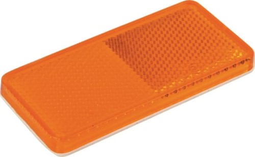Odblask prostokątny przyklejany, pomarańczowy  94 x 44 mm CT58010 - Intertraktor