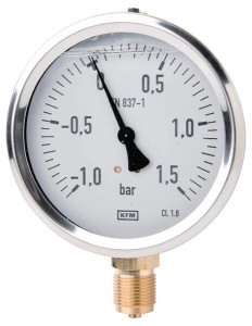 Manowakuometr Ø 100 glicerynowy MA100115VAC