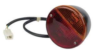 Lampa tylna zespolona, okrągła, Ø 115 mm z wtyczką AMP Cobo 02971000
