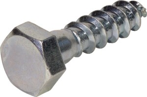 Wkręt do drewna 8x45 mm, 13 mm 6-kt. z łbem na klucz, stal, DIN571 Kramp 571845P100