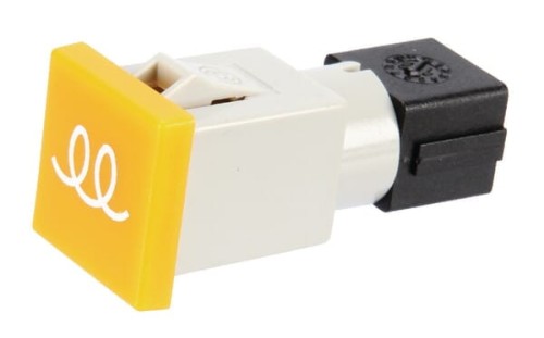 Kontrolka kwadratowa, 12/24V żółta przykręcana 22.5x22.5 mm Cobo 09461000 - Intertraktor