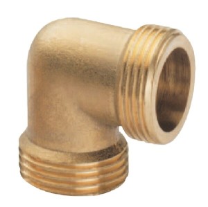Kształtka rurowa nr 93 złączka kątowa 90° gwint zew./ gwint zew. mosiądz MZ, 1" x 1" FG931MS