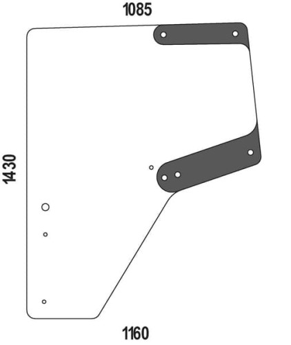 Drzwi, lewe  L174348N - Intertraktor