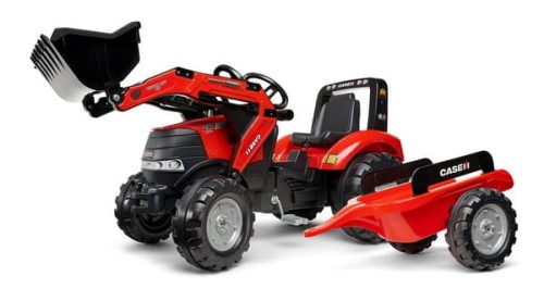 Traktor Case IH z ładowaczem czołowym i przyczepą  F996AM - Intertraktor