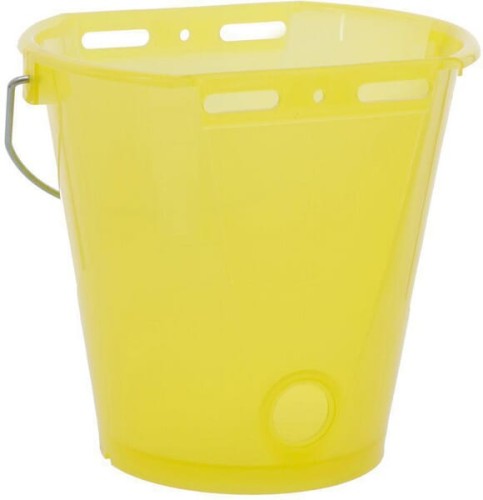 Wiadro do karmienia, żółte przezroczyste, 8 l 14267 - Intertraktor