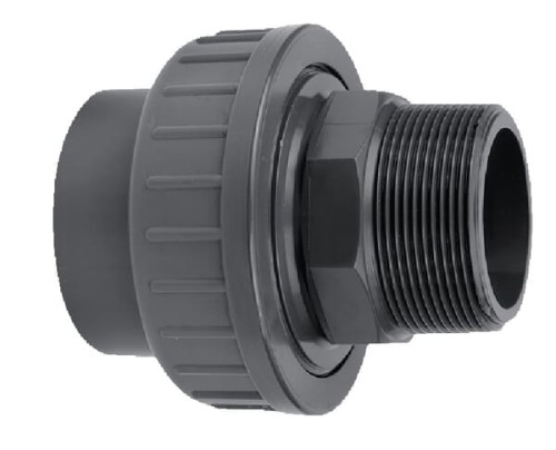 Kształtka przejściowa z PCW z gwintem zew. VdL, 50 mm 1 1/2" 370050 - Intertraktor