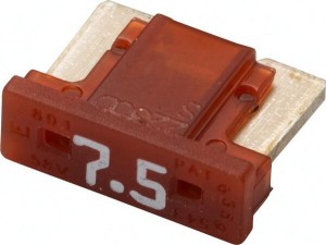 Bezpiecznik płaski niski Mini, 7.5A L=8.4 mm brązowy op. 5 szt. Hella 8JS728596302