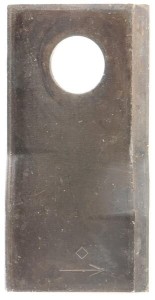 Nożyk kosiarki rotacyjnej lewy 97x48x4 mm otwór Ø 19 mm okrągły pasuje do Kongskilde JF/Stoll 25 szt. 13800023KR