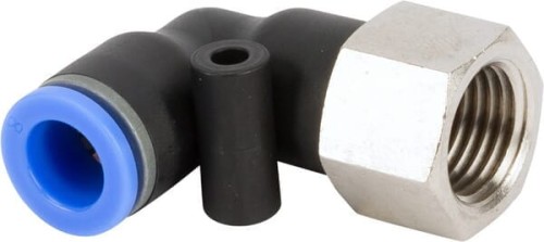 Złącze wtykowe kątowe, gwint wew. 1/4" 8 mm Kramp ECFS814P - Intertraktor