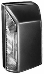 Lampa oświetlania tablicy rejestracyjnej, 10W prostokątna 12/24V biała przykręcana 102x55x56.5 mm wtyczka płaska Hella 2KA003389068