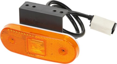 Lampa obrysowa LED, prostokątna, 12/24V z uchwytem i wtyczką Jaeger Kramp LA30126 - Intertraktor