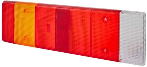 Klosz lampy, czerwony/przezroczysty/pomarańczowy, prostokątny tylny/lewy/prawy Hella 9EL146887001 - Intertraktor