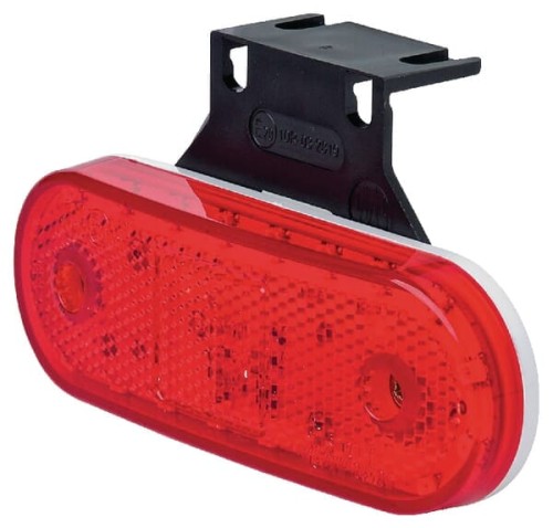 Lampa obrysowa LED, prostokątna, 12/24V czerwona, przykręcana Waś 1400300535Z - Intertraktor