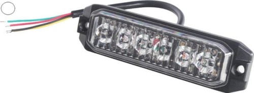 Lampa ostrzegawcza 6 LED białe LA20077W - Intertraktor