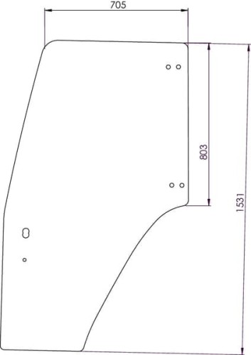 Szyba drzwi 87302768N - Intertraktor