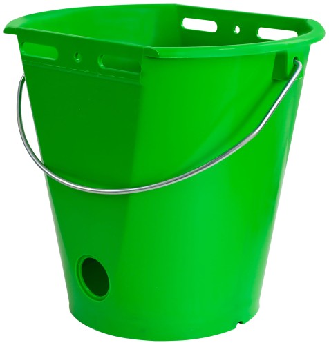 Wiadro do pojenia cieląt "Food Safe", ze skalą, 8 l, zielony, Kerbl - Intertraktor