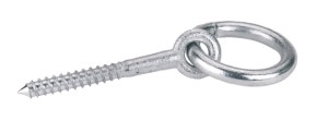 Kółko mocujące o śr. 10 mm z wkrętem 80 mm, Kerbl