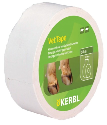 Bandaż do racic VetTape, samoprzylepny, 50 m x 50 mm, biały, Kerbl - Intertraktor