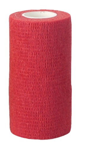 Samoprzylepny bandaż EquiLastic, 7,5 cm, czerwony, Kerbl - Intertraktor