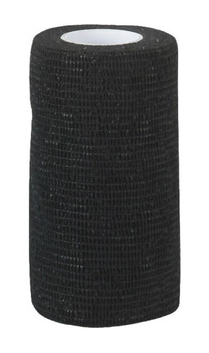 Samoprzylepny bandaż EquiLastic, 7,5 cm, czarny, Kerbl - Intertraktor