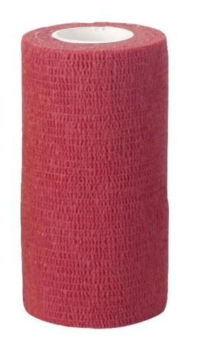 Samoprzylepny bandaż EquiLastic, 10 cm, czerwony, Kerbl - Intertraktor