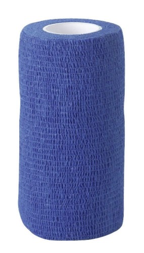 Samoprzylepny bandaż EquiLastic, 10 cm, niebieski, Kerbl - Intertraktor