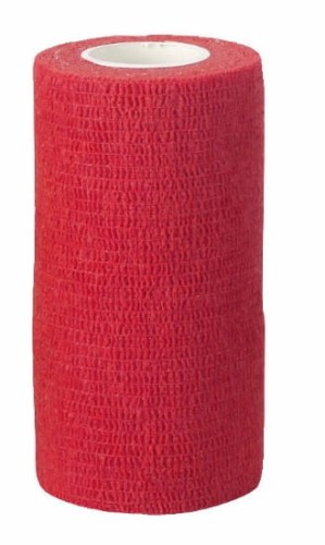 Bandaż samoprzylepny VetLastic, 7,5 x 450 cm, elastyczny, czerwony, Kerbl - Intertraktor